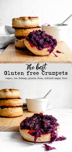 the best gluten free crumps with blueberry sauce