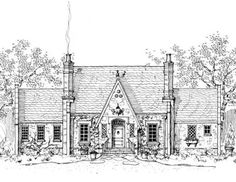 this is the front elevation of these house plans