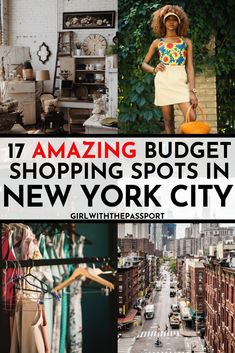 the new york city has lots of shops and stores that are selling their own items