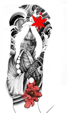 Mens Face Tattoos, Tato Naruto, Japanese Leg Tattoo, Ink Tattoo Design, Koi Tattoo Sleeve, Guerriero Samurai, Arm Tattoos Drawing, Red Tattoo Ideas, Japanese Tattoos For Men