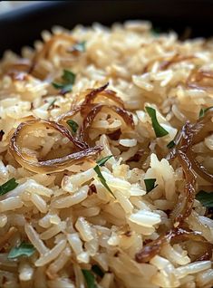 Golden Onion Butter Rice Onion Butter Rice, French Onion Butter Rice, Golden Onion Butter Rice, Insanely Good Recipes, Butter Brown Rice, Onion Rice Recipe, Rice Grits, Buttered Rice Recipe, Garlic Butter Rice