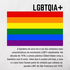 a rainbow flag with the words lgbt in spanish