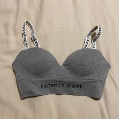 New With Tags Victoria’s Secret Bra. Gray With Adjustable Straps. No Padding, No Wires. Offers Welcome! Victoria Secret Bras, Women's Intimates, Victoria’s Secret, Gray White, Victoria's Secret, Adjustable Straps, Bra, Tags, Grey