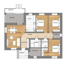 an apartment floor plan with two separate rooms