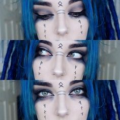 Viking Makeup, Witchy Makeup, Halloweenský Makeup, Horror Make-up, Witch Makeup, Halloween Eye Makeup, Smink Inspiration, Pinterest Makeup