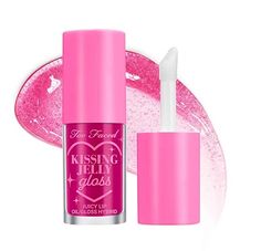 Too Faced Kissing Jelly Lip Oil Gloss, 0.15 fl.oz. Too Faced Lip Gloss, Lip Oil Gloss, Hydrating Lip Oil, Soften Lips, Gloss Labial, Sephora Beauty, Raspberry Color, Juicy Lips, Too Faced Makeup