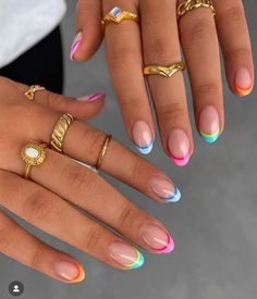 Nails And Rings, Preppy Nails, Teen Nails, Pastel Nail Art, April Nails, Nails Yellow, Cute Simple Nails, Simple Gel Nails, Cute Nail Ideas