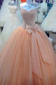 Formal Dress Pictures, Pink Ball Gown, Sparkly Party, Modest Prom, Dress Modest, 파티 드레스, Long Prom Gowns, Tulle Ball Gown, Pink Prom