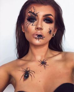 Horror Smink, Makeup Combinations, Makijaż Sugar Skull, Halloween Makeup Diy Easy, Makeup Clown, Fantasy Make-up