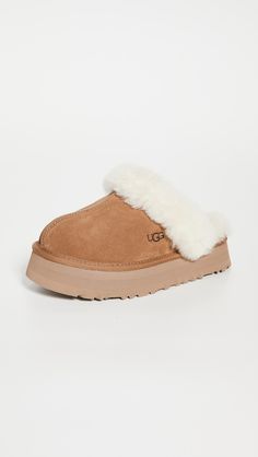 UGG Disquette Slippers | Shopbop Disco Style, How To Have Twins, Ugg Slippers, Mens Uggs, Swag Shoes, Classic Boots, Outdoor Wear, Christmas Wishlist, Embossed Logo