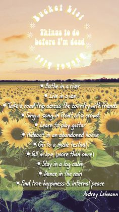 a poem written in the middle of a field of sunflowers