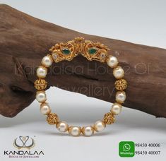 Kadiyam For Baby Boy, Coral Jhumkas, Baby Boy Jewelry Gold Indian, Beaded Wedding Jewelry, Kada Bangles, Kids Bangles, Gold Earrings For Kids, Pearl Bangles