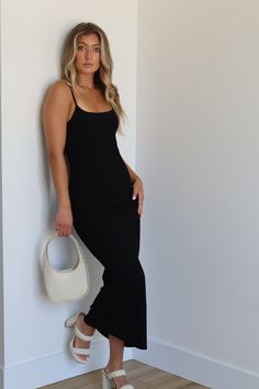 Make a statement in our ribbed maxi dress! This sleeveless style features sleek lines, adjustable straps, and a scoop neck, making it the perfect summer look. Style it with subtle accessories for a look that will turn heads. What are you waiting for? Ribbed Sleeveless Adjustable Straps Scoop Neck Color: Black, Tan Ribbed Maxi Dress, Summer Look, Black Tan, Black And Tan, Perfect Summer, Summer Looks, Scoop Neck, Adjustable Straps, Sleek