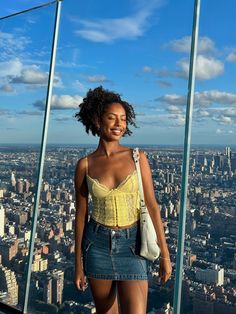 Sweden Trip, Yellow Top Outfit, Summer In Nyc, Black Femininity, Aesthetic Fits, Yellow Outfit, Top Outfit, Healthy Lifestyle Inspiration