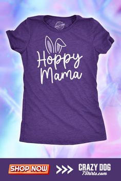 Here's to the moms who make every Easter a little brighter! Our 'Hoppy Mama' t-shirt is a vibrant celebration of motherhood and springtime joy. Crafted for comfort with a pop of purple, it's perfect for all the Easter festivities or just a cozy day in with the family. Say "Happy Easter" and show some appreciation for the wonderful moms in your life with this cheerful tee. It's the perfect way to hop into the holiday spirit! Heather Purple, Bunny Shirt, Cute Easter, Funny Mom Shirts