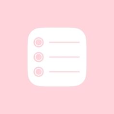 a pink background with a white button on the left side and two buttons on the right side