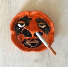 Clay Ashtray Ideas, Face Ashtray, Ashtray Clay, Ashtray Ideas, Clay Idea, Clay Diy Projects