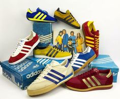 Lovely selection of vintage adidas Vintage Trainers, Hummel Sneaker, Vintage Adidas, Stone Island, Product Photography, Mode Fashion