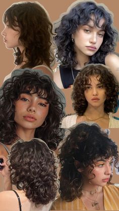 Round Face Curly Hair, Bangs Wavy Hair, Hair Scarf Styles, Natural Wavy Hair, Cut Her Hair, Haircuts For Curly Hair