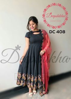 Deepshikha Creations, Dresses Anarkali, Kurti Ideas, Ikkat Dresses, Designer Anarkali Dresses, Long Gown Design, Anarkali Dress Pattern