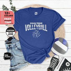 Introducing our personalized volleyball-themed apparel collection, perfect for gifting to loved ones. Choose from custom shirts, hoodies, and jerseys, all designed for volleyball players and enthusiasts. Whether you're looking for a gift for her or him, our custom team gifts and personalized options make for a thoughtful and unique present. Show your support for volleyball or surprise your aunt with an auntie t-shirt. Find the perfect gift with our custom t-shirts, hoodies, and more. 👚 Welcome Customizable Sporty T-shirt For Team Events, Custom Print Tops For Team Events And Sports Season, Custom Print Tops For Team Events During Sports Season, Custom Print Tops For Sports Season Team Events, Volleyball Drills, Volleyball Shirt, Volley Ball, Volleyball Team, Volleyball Players