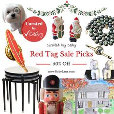 the red tag sale is on and it's up to 50 % off for christmas