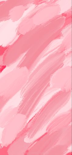 an abstract painting with pink and white paint strokes on the bottom half of the image