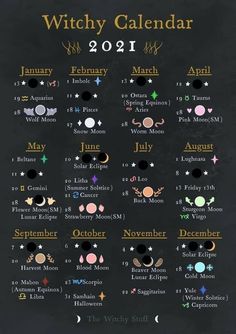 Witchy Calendar, Kartu Tarot, Easy Spells, Buku Harry Potter, Grimoire Book, Bullet Journal Ideas, Eclectic Witch