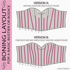 the front and back views of a blouse pattern for women's busting bras