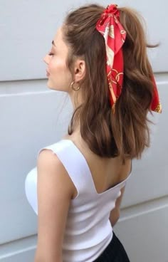 Hair Scarf Styles, Hair Up Styles, Penteado Cabelo Curto, Bandana Hairstyles, Hair Stylist Life, Short Hair Styles Easy, Curly Hair Tips, Bad Hair, Aesthetic Hair