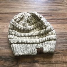 Cc Hat Never Worn Cream Soft Knit Hat, One Size, Cc Hats, Accessories Hats, Cream, Women Accessories, Hats, Women Shopping, Color