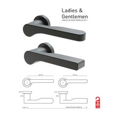 an image of the handles and handles for a door handle