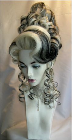 Cool Wigs, Cruella Hair, Drag Queen Wigs, Drag Make-up, Cruella Deville, Mannequin Head, Hair Reference