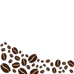 coffee beans falling down into the air