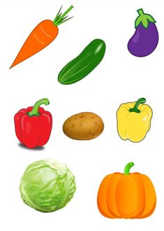 an image of different vegetables on a white background