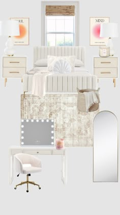 Room Inspiration Bedroom Teenagers, Room Inspiration Bedroom, Room Inspiration, Decorating Ideas, Bedroom, Bed, Pink, White