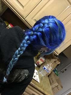 Crystal's blue to baby blue ombré hair  06.25.16 Jinx Hair, Blue Ombré Hair, Blue Ombre Hair, Y2k Hair, Luscious Hair, Ombré Hair