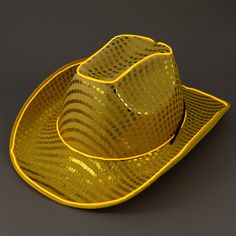 Gold color is liked by all and you are sure to find a lot of accessories in gold color however they are not as cool as the EL wire mens & womens gold cowboy / cowgirl hats. The unisex lighted hats come with contrasting EL wire and gold colored sequins which ensure that the hats are visible even from a distance and you are able to stand out in a crowd. The trendy, funny, crazy & cute gold cowgirl / cowboy hat is unisex and comfortable to wear and you can make the best of the products by using the El Wire, Cowboy Party, Cowgirl Cowboy, Stand Out In A Crowd, Boy Hat, Cowgirl Hats, Cowboy Cowgirl, Cowboy And Cowgirl, Party Hat