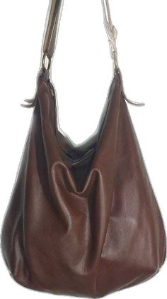 Chic Brown Soft Leather Hobo Bag, Elegant Brown Hobo Bag, Chic Brown Hobo Bag For Errands, Chic Brown Hobo Bag With Zipper Pocket, Brown Shoulder Bag With Double Handle And Zipper Closure, Brown Hobo Bag With Double Handle, Versatile Brown Satchel With Zipper Closure, Brown Double Handle Shoulder Bag With Zipper, Brown Hobo Bag For Shopping