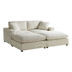 Comfort Pointe - Sectionals - 93005084PC SO - Introducing the ultimate in comfort and versatility - our Casella Modular Beige Corduroy Fabric 4-Piece Chofa Sectional, designed to elevate your home living experience. Crafted with a sturdy solid hardwood frame, this sectional is built to last and withstand the rigors of everyday family life. Upholstered a variety of plush fabric options, each offering a luxurious look and feel that is both family and pet friendly. Enjoy the plush comfort of down and fiber filled seat and back cushions, providing soft, cozy seating the whole family can enjoy. Removable and reversible seat cushions make cleaning a breeze, while expert tailoring and the unique shaped design ensures the seat and back cushions fit snugly in place. Our sectionals modular design at Cozy Seats, Cozy Seating, Corduroy Fabric, Plush Fabric, Modular Sectional, Modular Design, Seating Arrangements, Solid Hardwood, Family Life