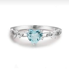 This elegant silver ring features a light blue heart-shaped figure, adding a touch of romance to your style. The soft curves of the heart and the soothing tone of light blue make this ring a perfect accessory for both everyday wear and special occasions. Handmade with high-quality craftsmanship, this ring is a thoughtful gift option for a loved one. Its lightweight and chic design ensures comfortable wear throughout the day. Blue Sterling Silver Heart Ring Gift, Blue Heart-shaped Jewelry For Anniversary, Light Blue Sterling Silver Ring, Fine Jewelry, Light Blue Heart-shaped Jewelry Gift, Blue Heart-shaped Ring For Valentine's Day, Romantic Jewelry, Romantic Jewellery, Silver Lights, Starling