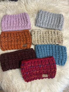 Keep your ears warm in style this winter and those chilly Spring days with this Chunky Ear Warmer - Knit with chunky, wool blend yarn - Includes a brand wood tag  - Cozy and warm It comes in 4 sizes:  - Adult size (22.5-23' head circumference)One size fits most Adult Women, but if you know your head runs a little smaller or larger, please include your circumference in inches or centimeters in the note to seller at checkout! Let me give you a custom fit <3 2 different wide option (5.5' or 4.75" t Trendy Winter Headband One Size Fits Most, Knitted Ear Warmers, Adjustable Casual Headband For Winter, Knitted Yarn Headband One Size Fits Most, Casual Winter Headband One Size, Trendy Winter Headband (one Size Fits Most), Casual Knitted Headband, Winter Crochet Headband, Handmade Casual Winter Headband