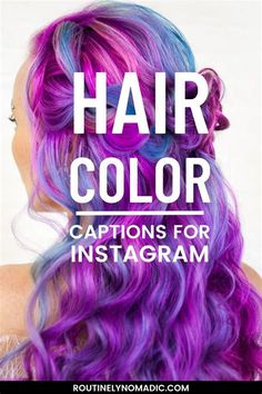 Hair Color Instagram Captions. There are any references about Hair Color Instagram Captions in here. you can look below. I hope this article about Hair Color Instagram Captions can be useful for you. Please remember that this article is for reference purposes only. #hair #color #instagram #captions Captions For New Hair, Insta Captions For New Hair, Caption For Hair, Hair Color Quotes, Hair Captions, Blue Purple Hair, Color Correction Hair, Pink Blonde Hair, Vivid Hair Color