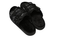 Casual Black Slippers With Arch Support, Textured Slip-on Slides For Streetwear, Flat Slides With Textured Footbed For Streetwear, Comfortable Flat Sandals For Streetwear, Flat Rubber Sole Slides For Streetwear, Flat Slides With Rubber Sole For Streetwear, Non-slip Slip-on Slippers For Streetwear, Adjustable Round Toe Slides, Adjustable Casual Sandals For Streetwear