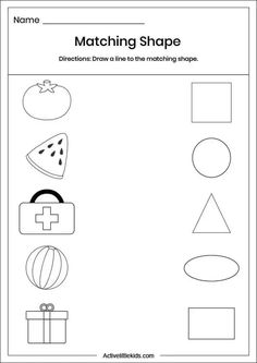 math worksheets for nursery Shapes Worksheets For Kindergarten, Kindergarten Shapes, Shape Worksheet, Shapes Lessons, Shape Activities Preschool, Shape Tracing Worksheets, Shapes Kindergarten