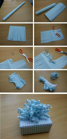 the instructions for how to make tissue paper flowers