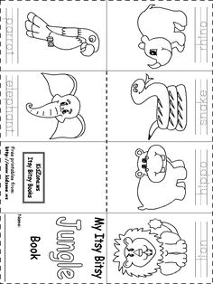 printable worksheet for kids to learn how to draw and color the animals