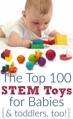 The top educational baby toys for STEM learning and early development. Great gift ideas for babies and toddlers Best Educational Toys, Toys For Babies, Toddler Stuff, Educational Toys For Toddlers, Baby Education, Stem Learning, Educational Baby Toys, Baby Sensory, Stem Toys