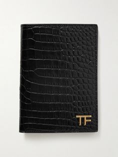 This understated passport holder doesn't shout that it's one of TOM FORD's, but its quality certainly speaks to it. Tipped with a designer emblem, it's made from croc-effect leather that'll take to scuffs and scratches well on your travels. Ysl Document Holder, Mens Travel Essentials, Leather Passport Holder, Mens Travel, Mr Porter, Passport Holder, Tom Ford, Travel Accessories, Mini Bag