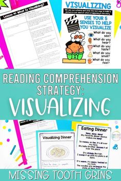 the text reading comprehension strategy visualizing missing tooth gins